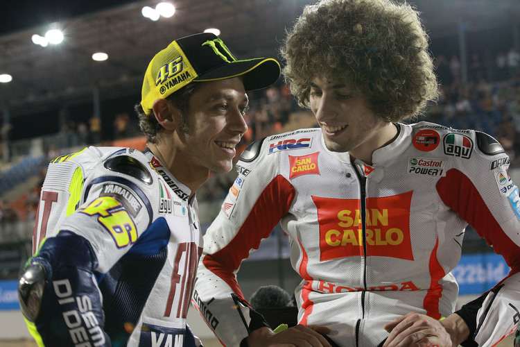 Valentino Rossi und Marco Simoncelli waren Freunde
