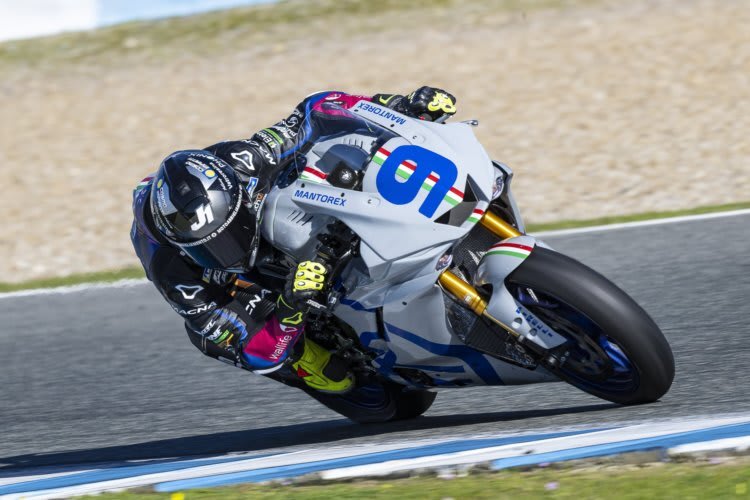 Andrea Mantovani beim Jerez-Test