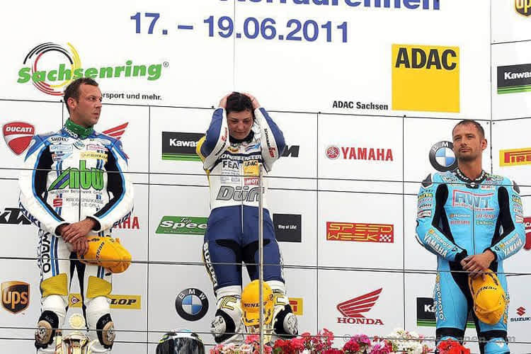 Sarah Heide gewinnt 2011 am Sachsenring