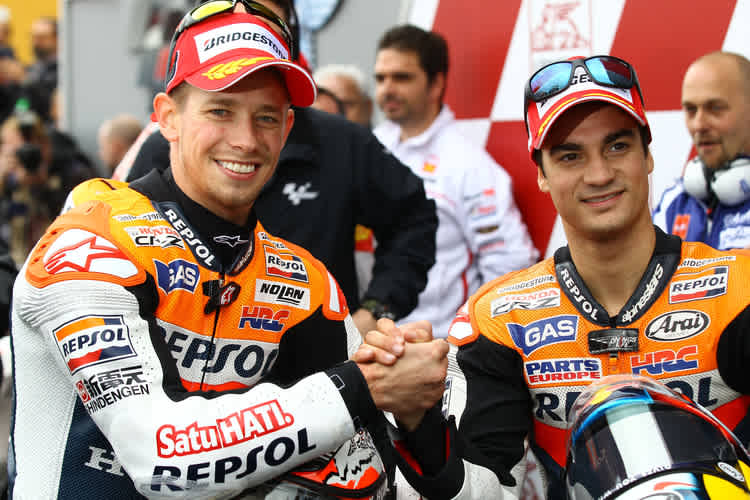 Casey Stoner und Dani Pedrosa