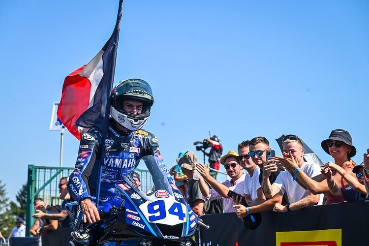 Stolz: Valentin Debise holte bei seinem Heimrennen mit Platz 2 sein bisher bestes WM-Ergebnis	