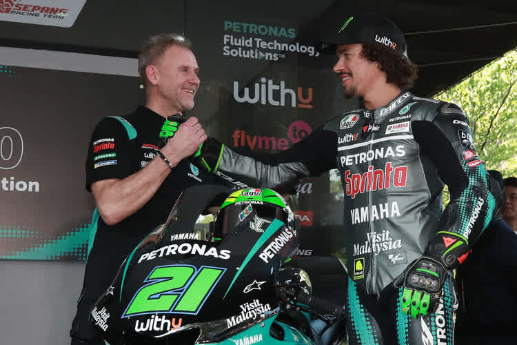 Wilco Zeelenberg mit Franco Morbidelli 2020