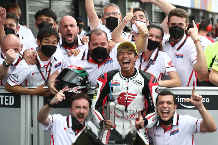 Somkiat Chantra nach dem Sieg in Indonesien