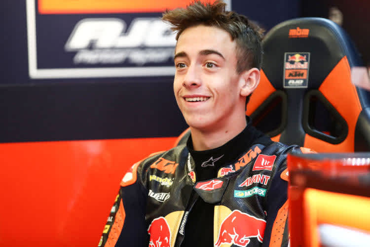 Ein gut gelaunter Pedro Acosta