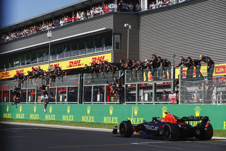 Rang 2 in Belgien für Sergio Pérez