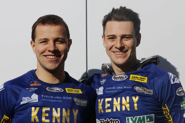 Neu formiert DM-Vizemeister Adrian Peter-mit dem Pokal-Dritten Joel Hoffmann als Beifahrer