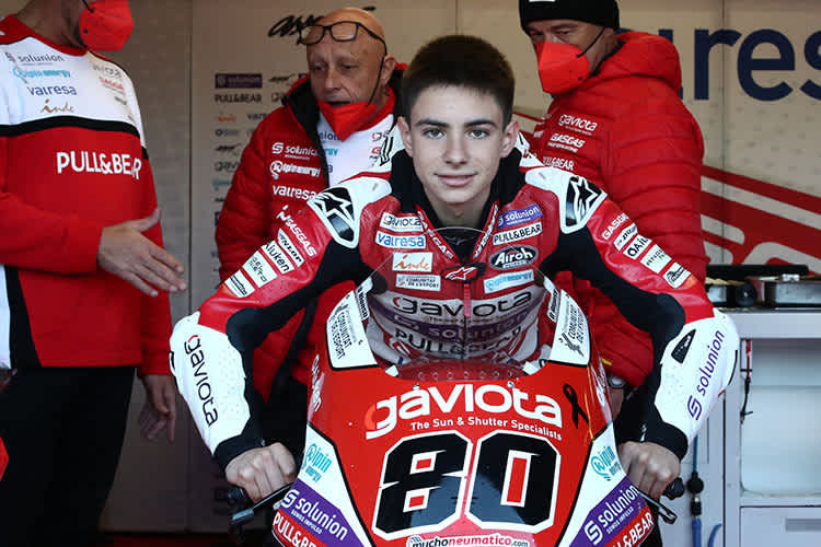 David Alonso auf der GASGAS des Aspar-Junior-Teams