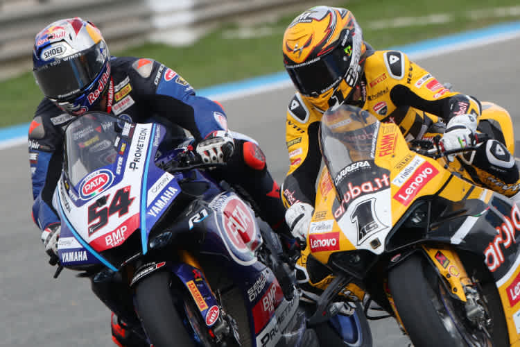 Alvaro Bautista und seine Crew hatten gut lachen