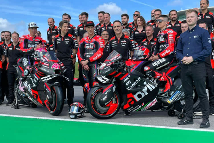 Das 2023-Design von Aprilia wurde heute präsentiert