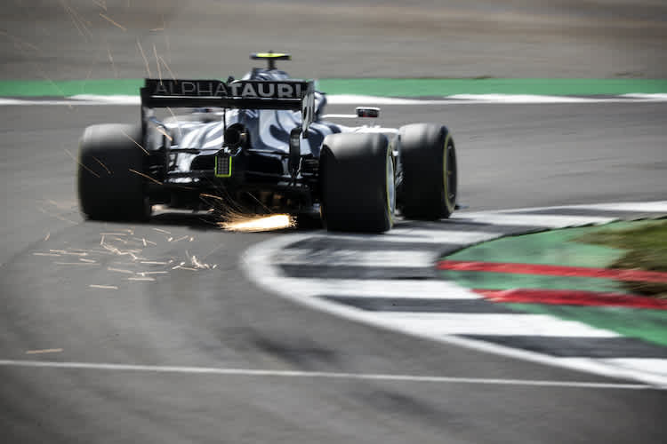 Die Fahrer lieben die schnellen Kurven von Silverstone, hier Pierre Gasly 2020