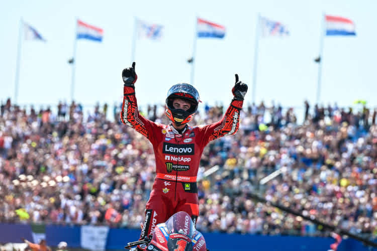 Jubel bei Sieger Pecco Bagnaia