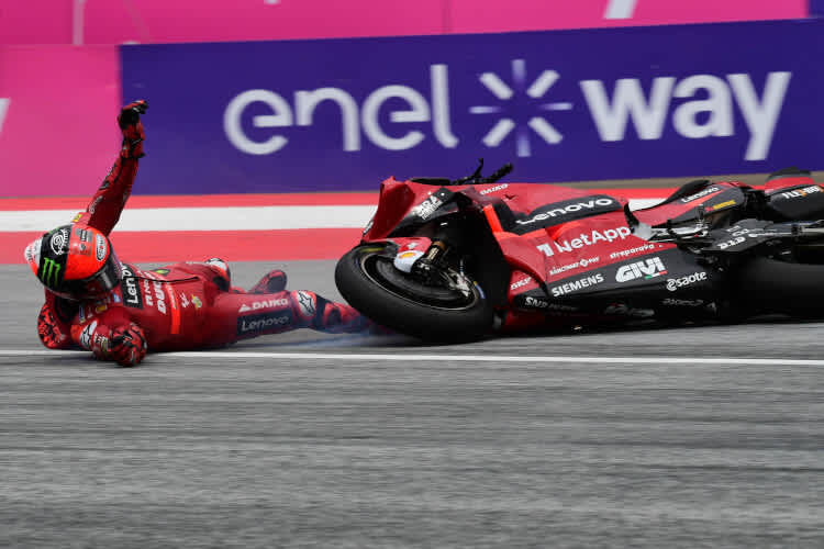 Pecco Bagnaia stürzte im FP4