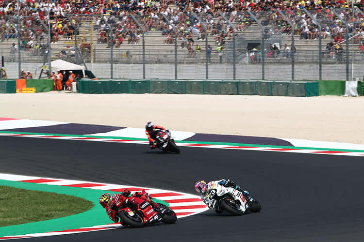 Pecco Bagnaia führte und siegte, doch die Tribünen in Misano blieben teilweise leer