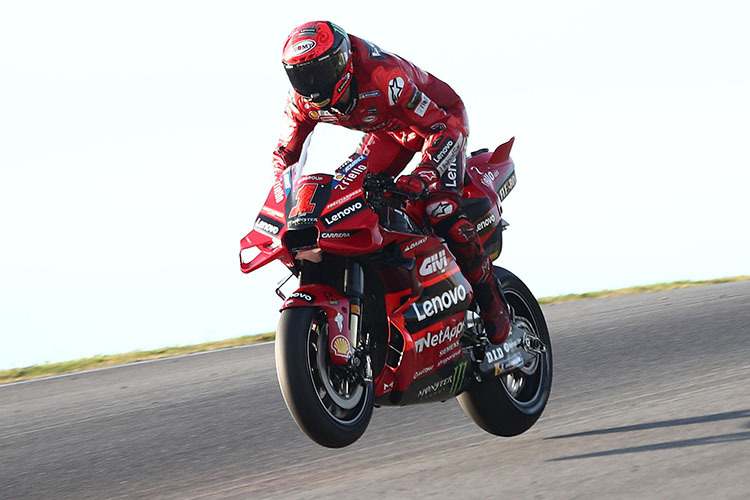 Weltmeister Pecco Bagnaia: Er dominierte den Portimão-Test