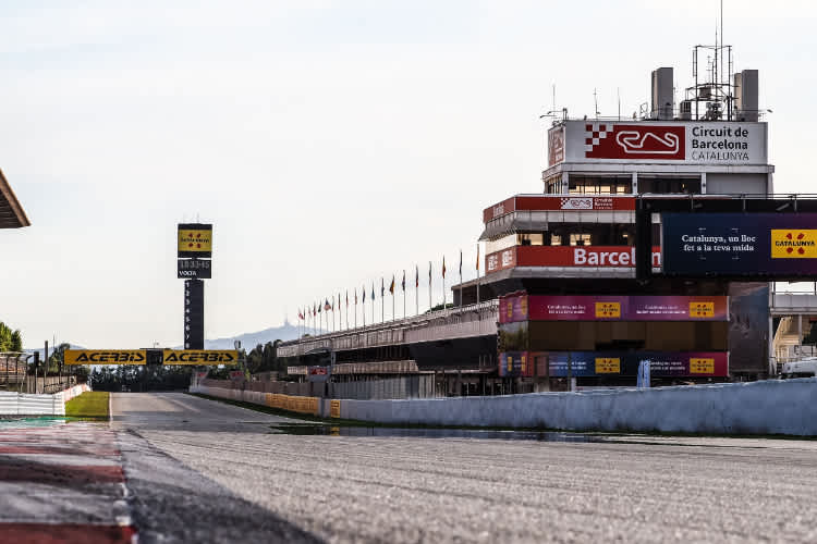 Auf dem Circuit de Catalunya wird das Wochenende über getestet