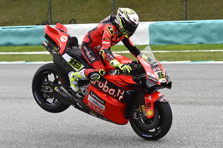 Alvaro Bautista mit seiner Ducati Panigale