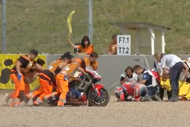 Iker Lecuona stürzte im FP2 schwer