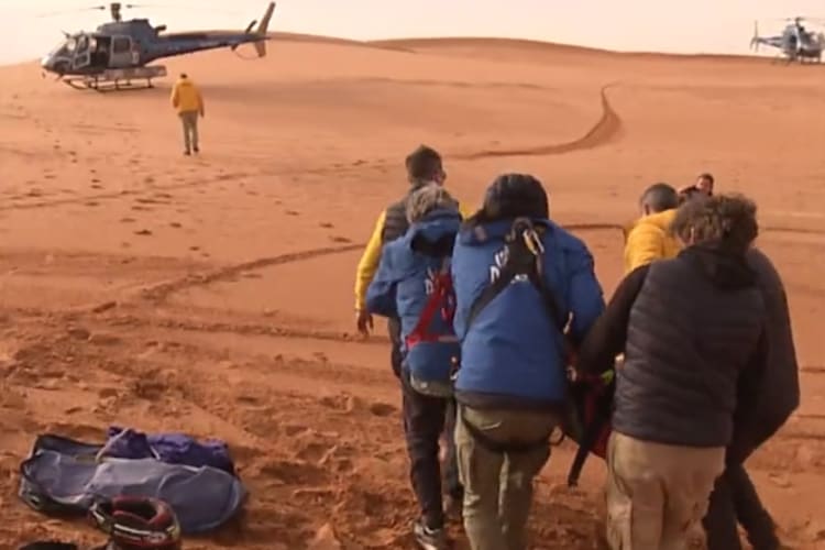 Joan Barreda wurde mit dem Helikopter geborgen