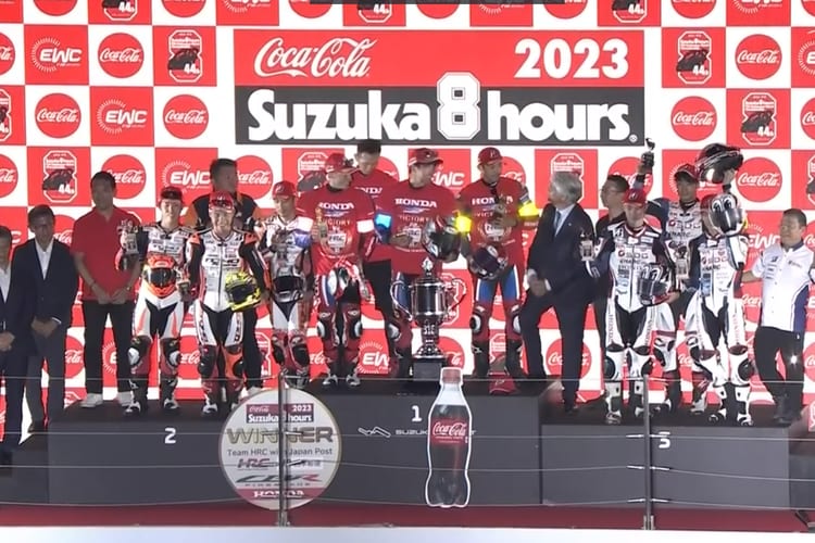 Honda nimmt das gesamte Podium in Beschlag