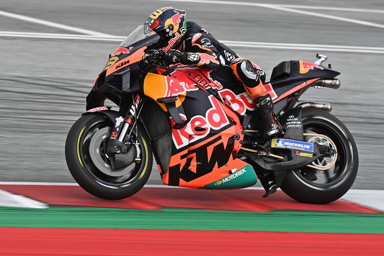 Brad Binder kam am Freitag in Spielberg auf Platz 10