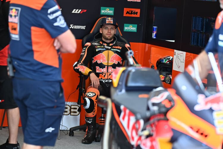 Im FP2 in der Box: Brad Binder