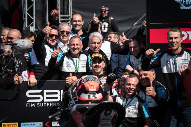 Jürgen Röder, Eugene Laverty und Michael Galinski