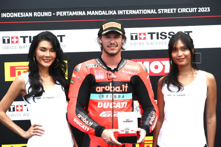 Nicolo Bulega sorgte für den ersten Sieg der Ducati V2