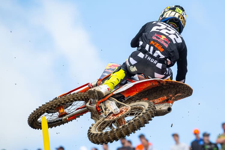 Antonio Cairoli trat auf der Hartbodenstrecke von High Point mit Schaufelreifen an