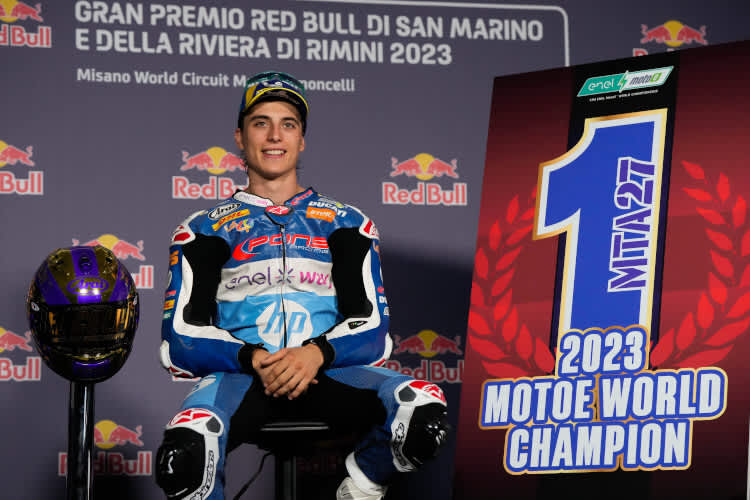 Mattia Casadei: MotoE-Weltmeister 2023