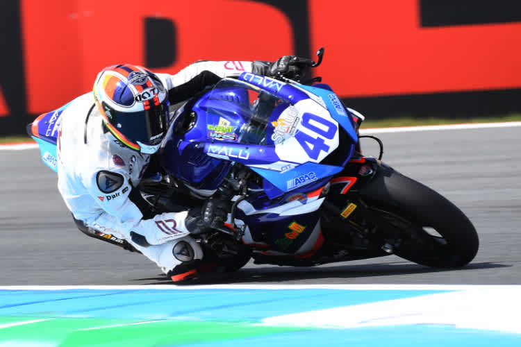 Simone Corsi bei seinem Supersport-WM-Debüt in Assen