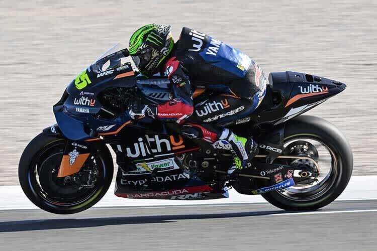 Cal Crutchlow in Valencia auf der WithU-Yamaha