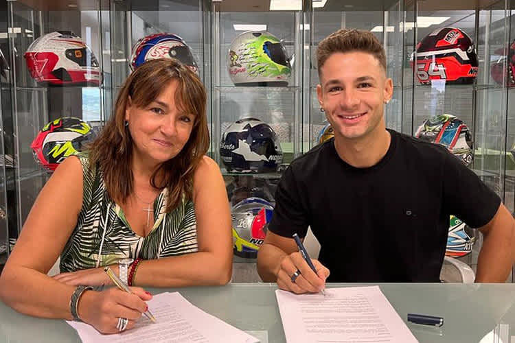 Für zwei Jahre bei SAG in der Moto2-WM: Lorenzo Dalla Porta