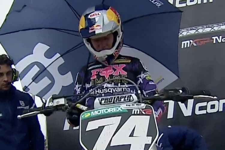 Kay de Wolf gewann den ersten MX2 Lauf in Kegums