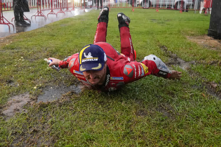 Jack Miller feierte auf seine Art