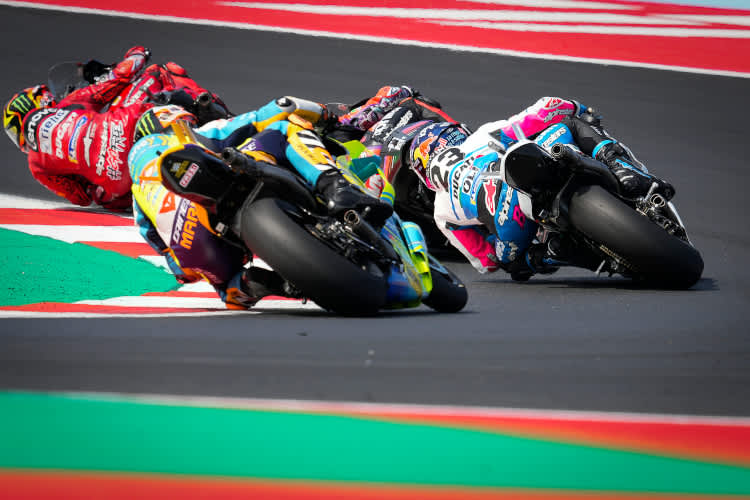 Die Top-4 in Misano: Bagnaia, Viñales, Bastianini und Marini 