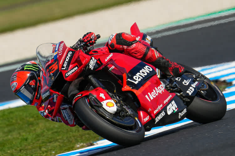 Pecco Bagnaia am Freitag beim Australien-GP