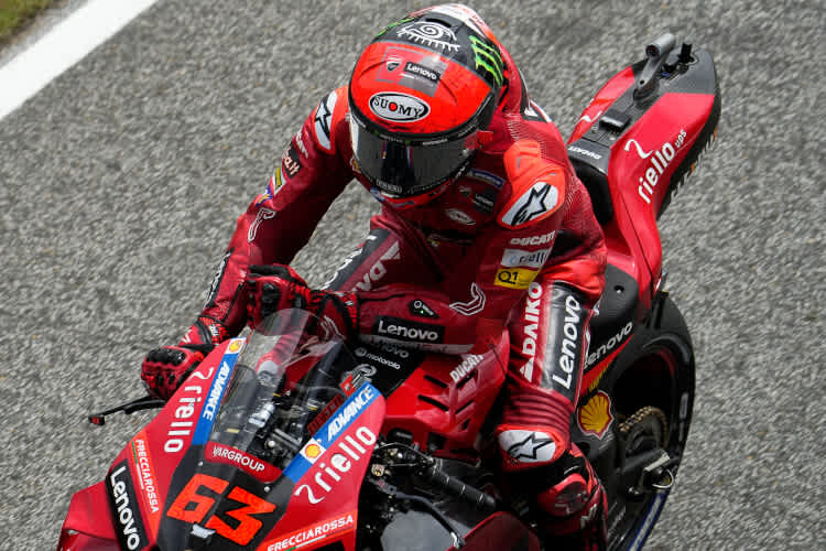 Pecco Bagnaia hat mit 14 Punkten Vorsprung seinen ersten Matchball