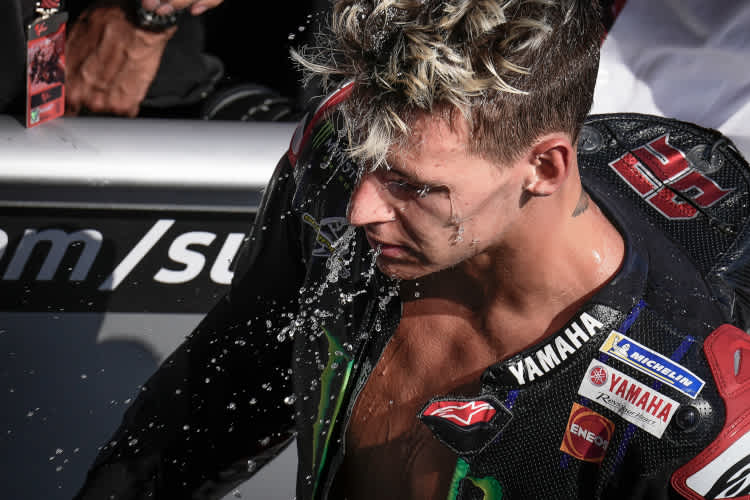 Fabio Quartararo nach dem anstrengenden Sachsenring-GP