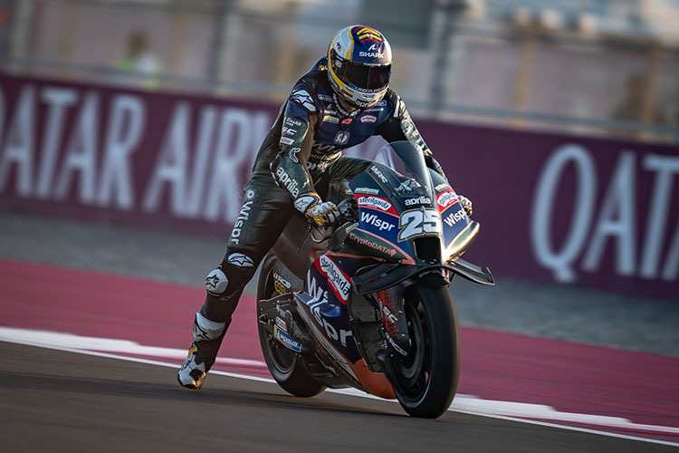 Raúl Fernández auf der Aprilia RS-GP 22 in Doha
