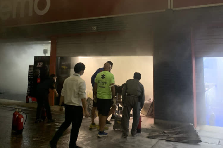 Die Box von Marc VDS nach dem Feuer