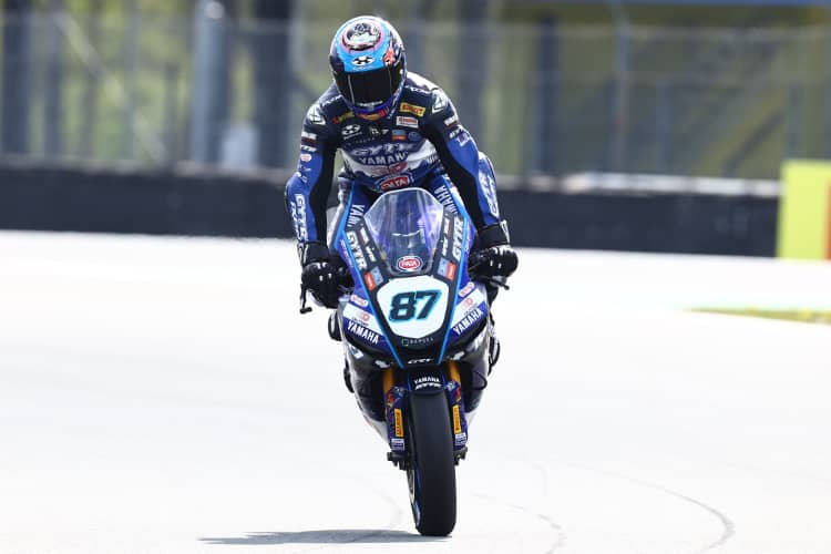 Remy Gardner (li.) bei seiner Yamaha-Premiere