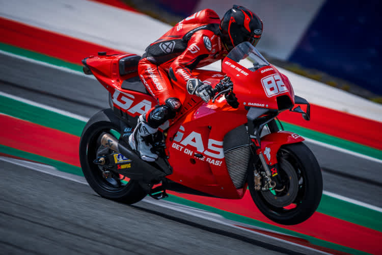 Mika Kallio führte die GASGAS bereits aus