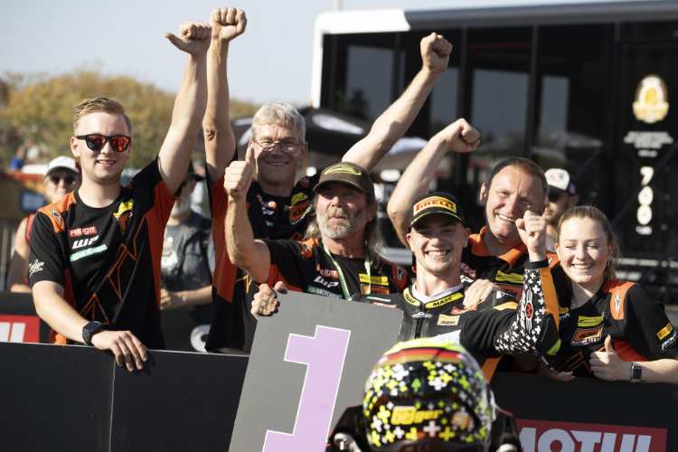 Dirk Geiger gewann in Portimao sein erstes WM-Rennen