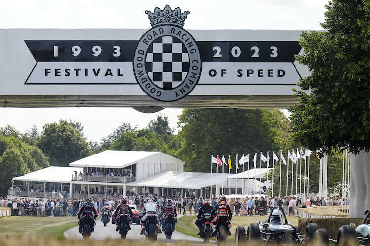 Die MotoGP-Stars und Legenden beim Goodwood Festival of Speed