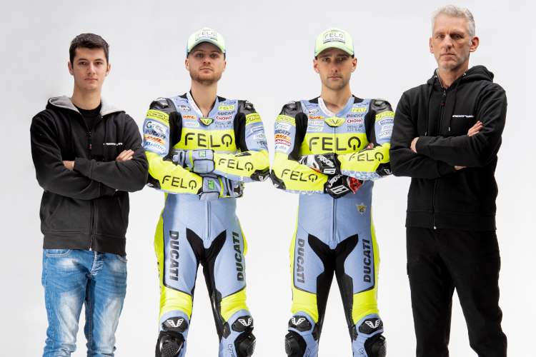 Auch 2023 ein Team: Matteo Ferrari, Luca Gresini und Alessio Finello