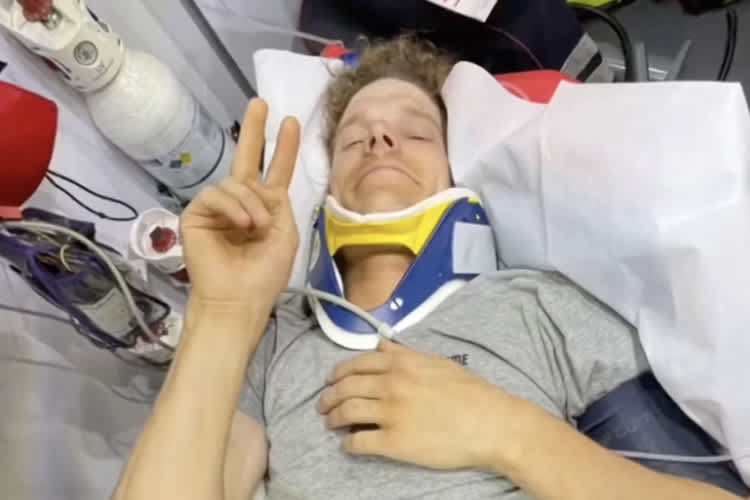 Kai Haase zog sich mehrere Verletzungen zu