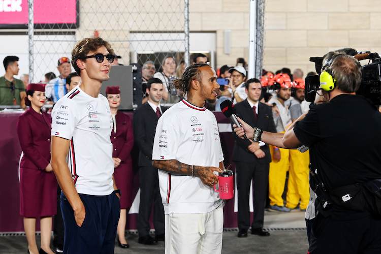Lewis Hamilton und George Russell