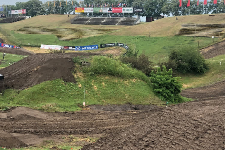Der Hang der Nationen am Donnerstag vor dem Rennen