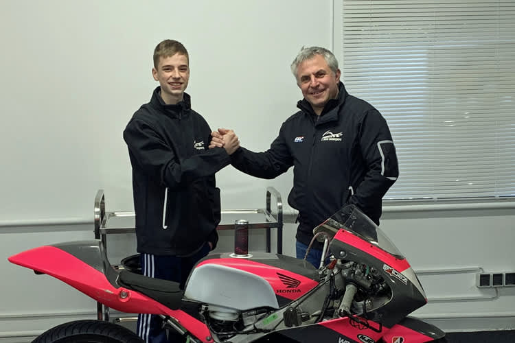 Valentino Herrlich mit Frank Koch (.v.li.)