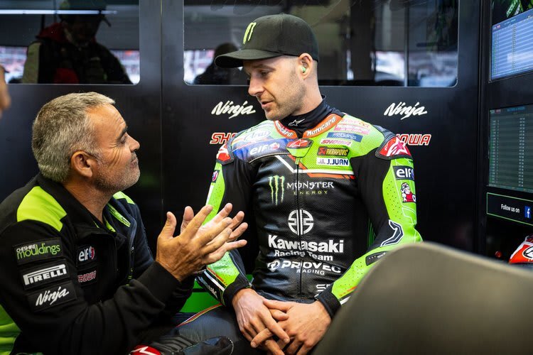 Jonathan Rea und sein Cheftechniker Pere Riba